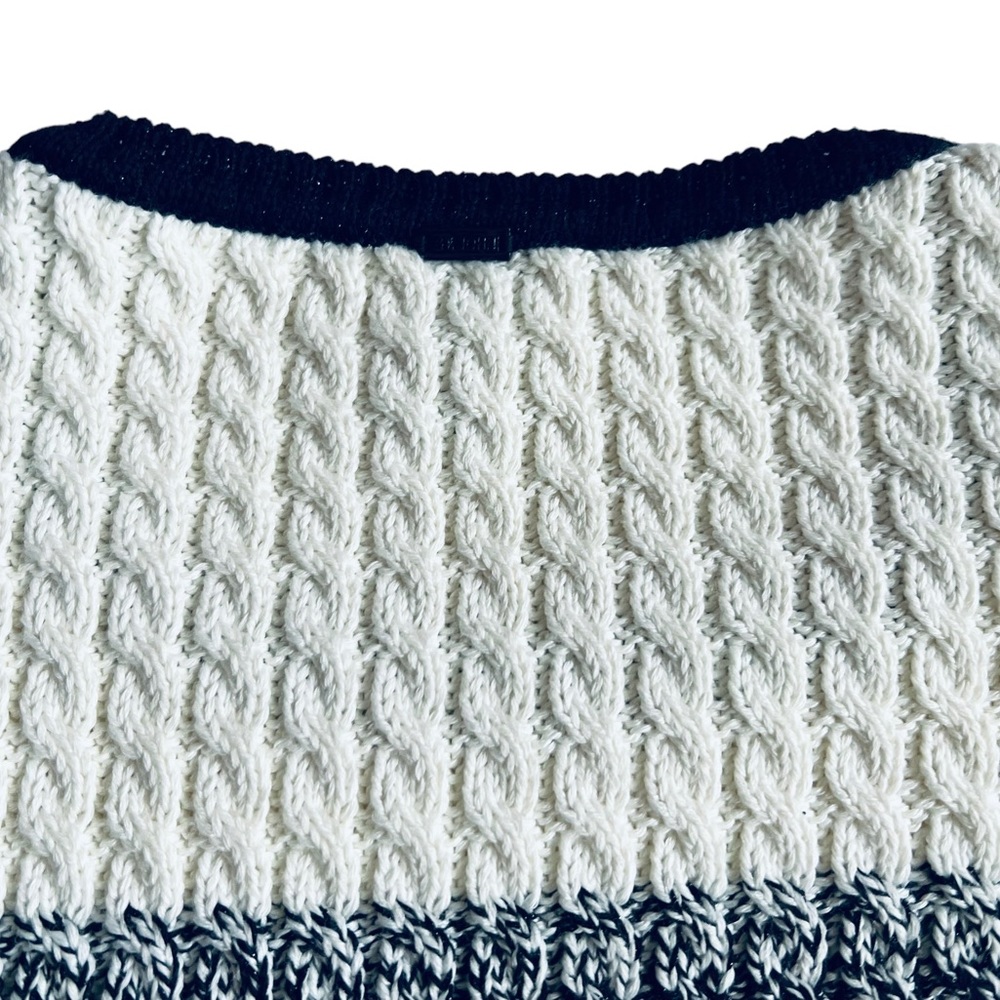 SOLD St. John Sport Knit Ribbed Cable Metallic Cozy Chunky Sweater S - Picture 5 of 8